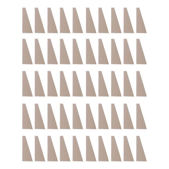 Trapezoid Face Makeup Sponge Khaki 50 Pcs - Picture 1 of 4
